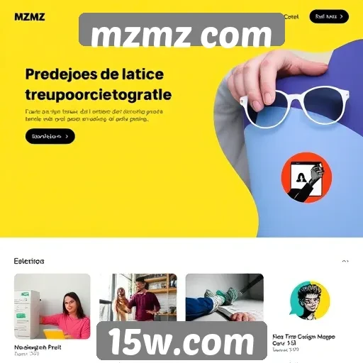 Tendências de design no site mzmz com